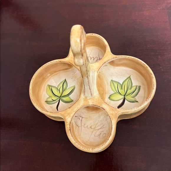 Vintage Oil & Vinegar Ceramic Cruet Set with Salt & Pepper, El Camino Brand - Picture 6 of 10